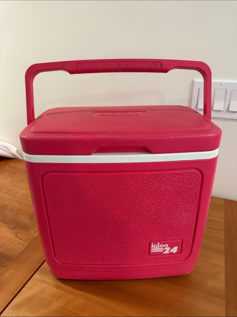 Vintage Igloo Legend 24 Pink Cooler summer camping beach picnic retro Barbie